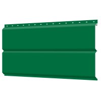 Сайдинг металлический (металлосайдинг) Блок-Хаус под бревно RAL6029 Зеленая Мята