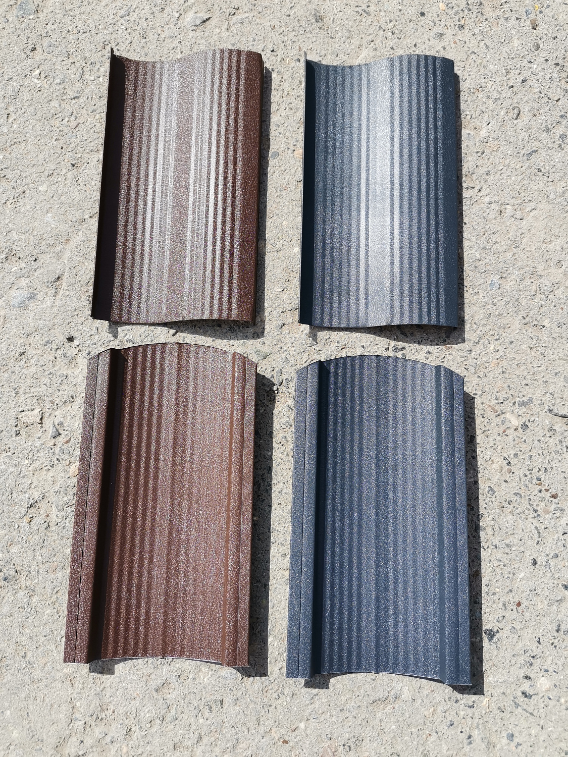 Металлопрофиль двусторонний под Стальной Бархат в Тюмени