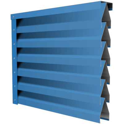 Ламель Реснички RAL5015 Небесно-Голубой двустороннего забора